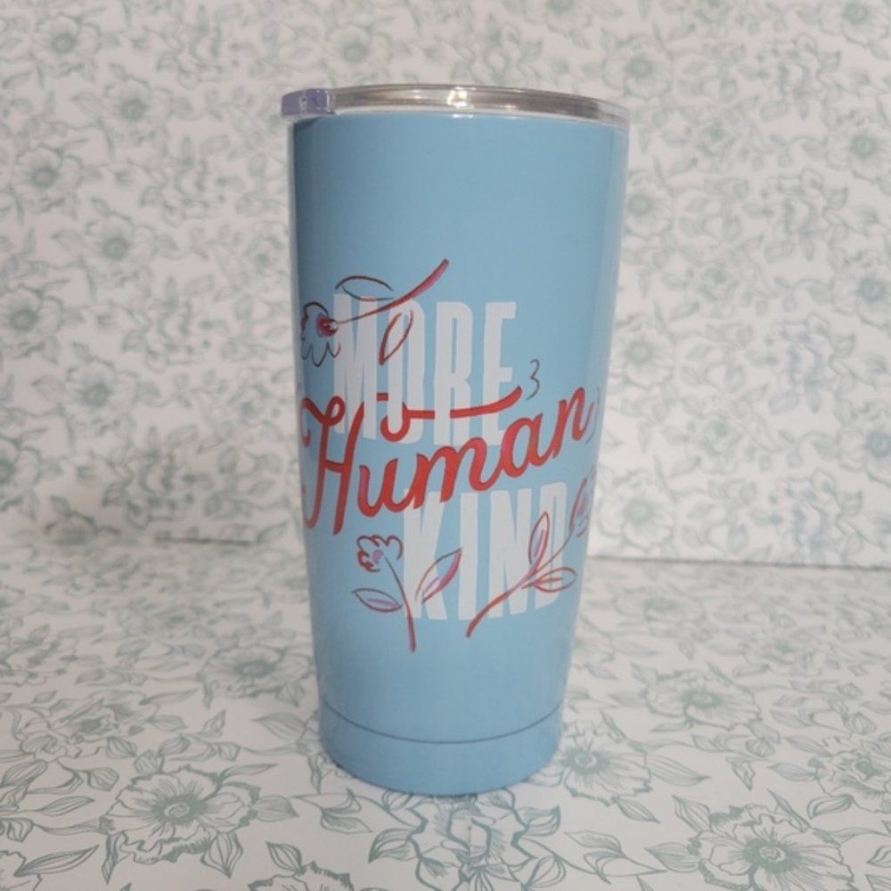 NWT Anthropologie "More Human Kind" 20 oz. Travel Mug